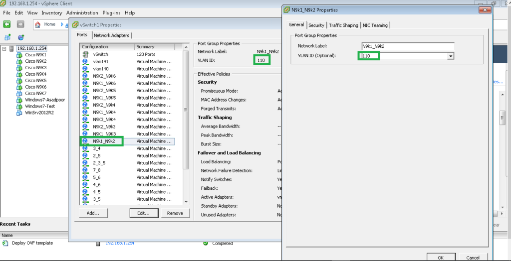 add port group for each link in vmware esxi
