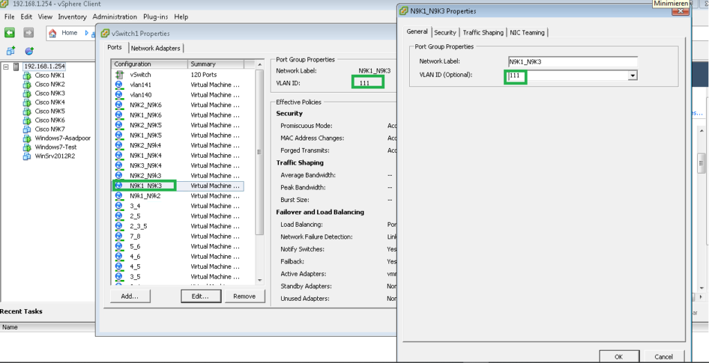 add port group for each link in vmware esxi