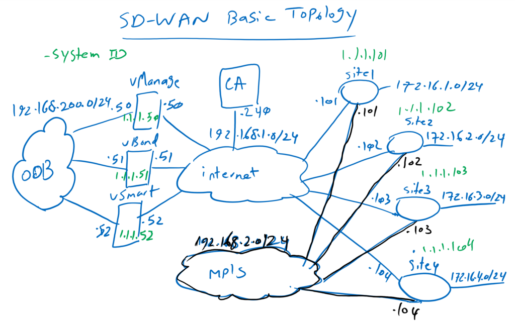 SD-WAN Basic Topology