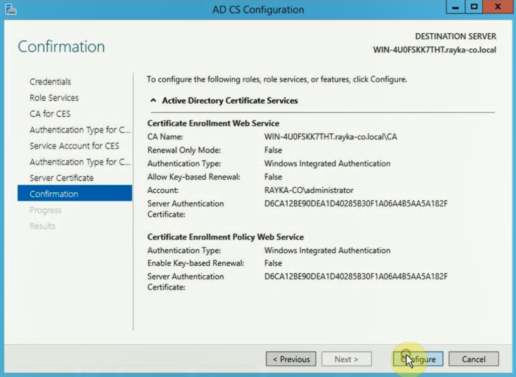 3. SD-WAN Certificate Authority Configuration - RAYKA