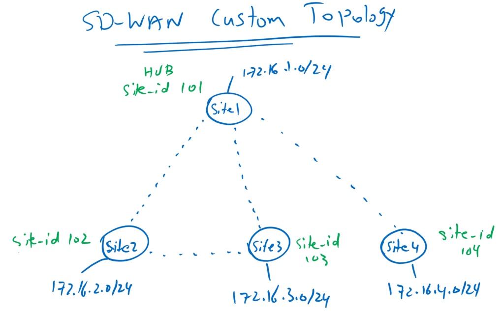 SD-WAN Custom Topology