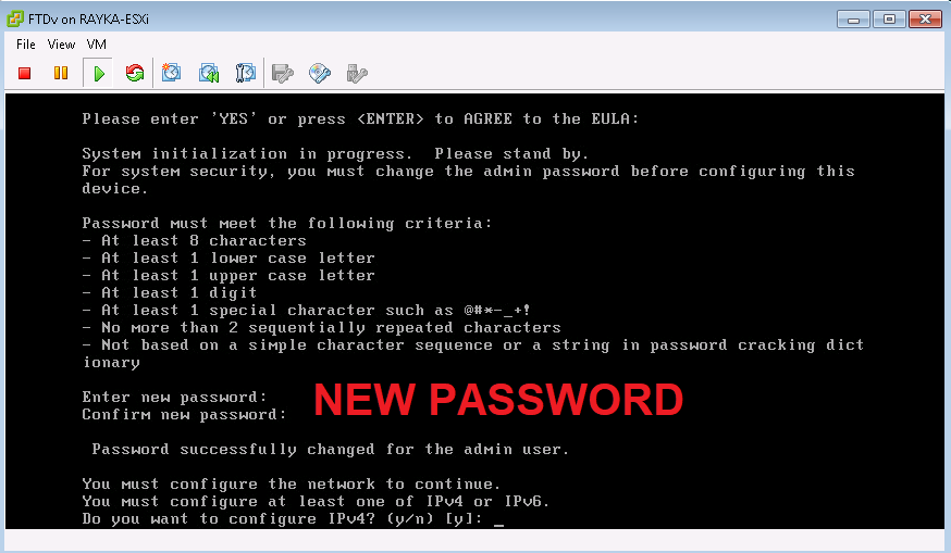 FTD new Password