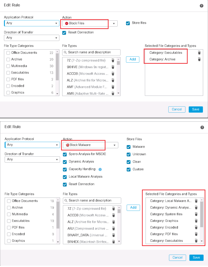 Block Executable and Archive Files and Block all Malwares