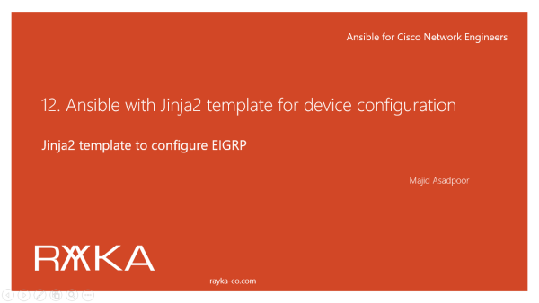 12. Ansible with jinja2 template for device configuration