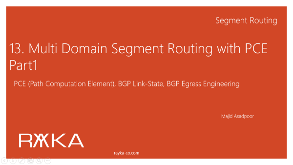 13. segment routing multi domain with PCE