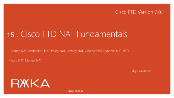 15. Cisco FTD NAT Fundamentals
