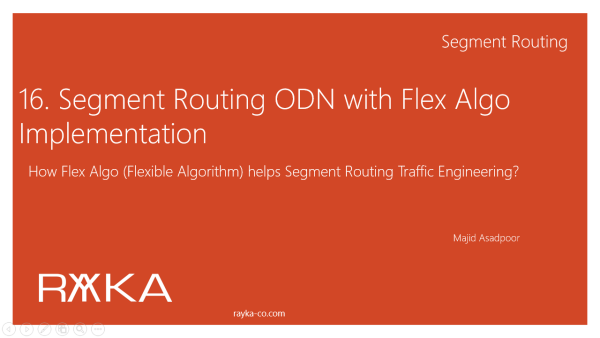 16. segment routing ODN with flex algo configuration