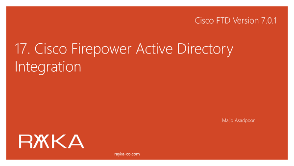 17. Cisco Firepower Active Directory Integration
