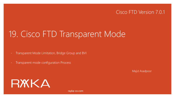 19. Cisco FTD Transparent Mode