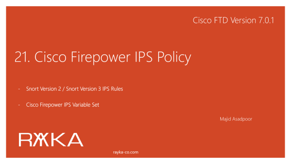 21. Cisco Firepower IPS Policy