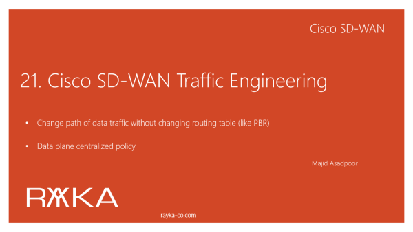 21. Cisco SD-WAN Traffic Engineering