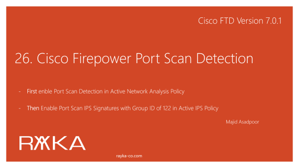 26. Cisco Firepower Port Scan Detection