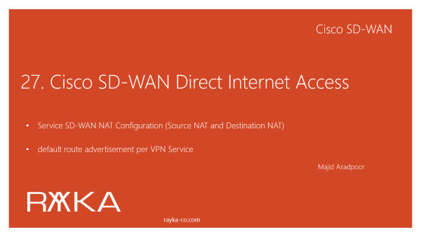 27. Cisco SD-WAN Direct Internet Access