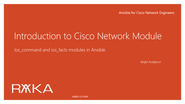 5. Introduction to Cisco Network Module in Ansible