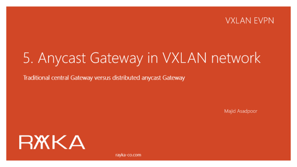 5. vxlan anycast gateway