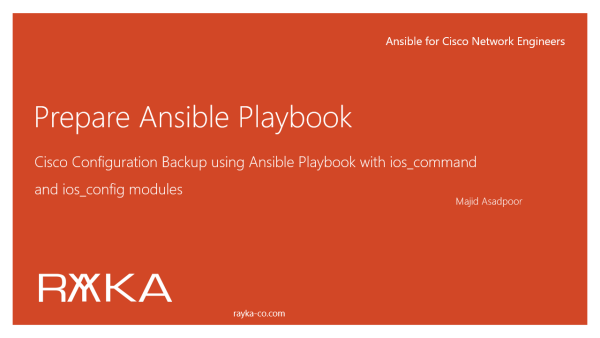 6. Cisco Configuration Backup using Ansible Playbook