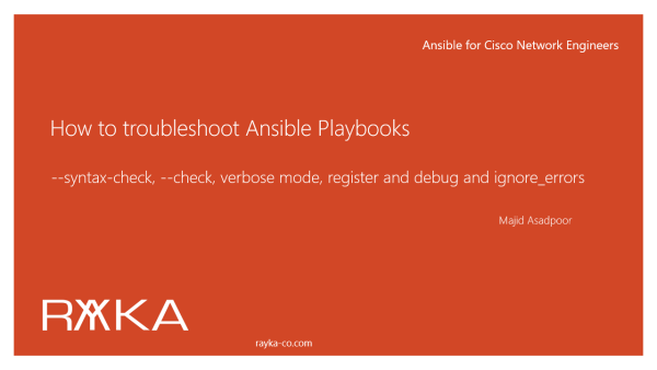 8. ansible basic troubleshhooting tools