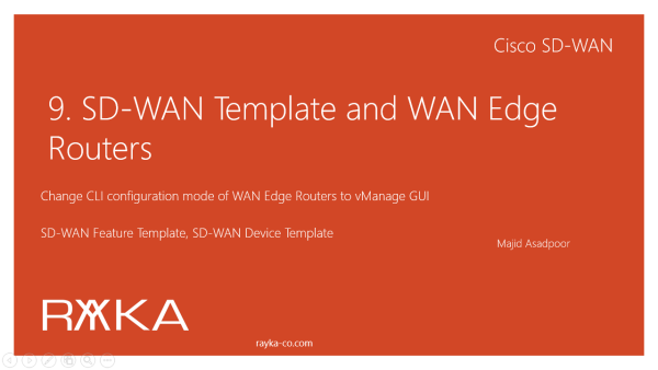 9. SD-WAN Template and WAN Edge Routers