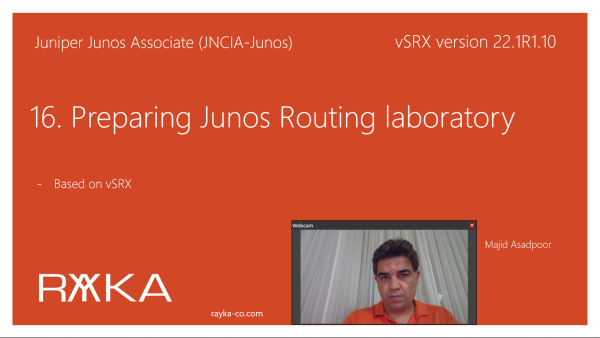 16. Preparing Junos Routing laboratory