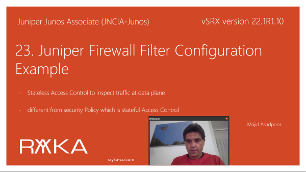 23. Juniper Firewall Filter Configuration Example