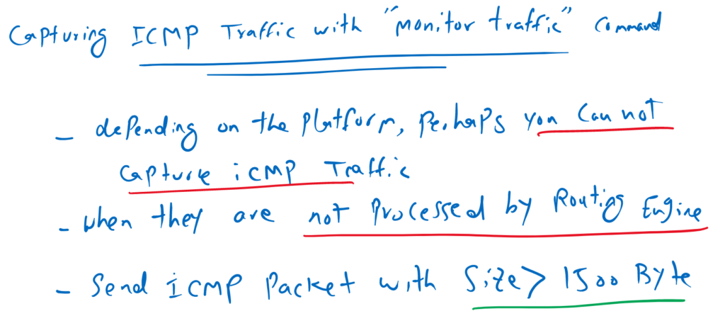 captuting icmp traffic with monitor traffic command