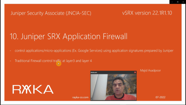10. Juniper SRX Application Firewall
