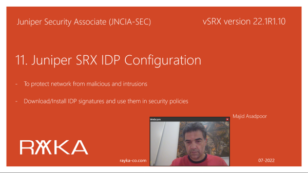 11. Juniper SRX IDP Configuration