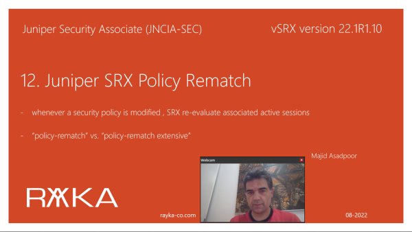 12. Juniper SRX Policy Rematch