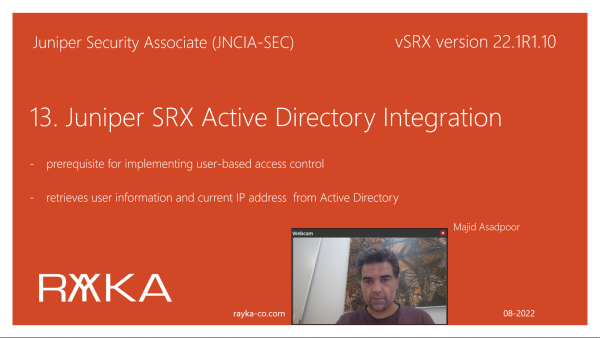 13. Juniper SRX Active Directory Integration