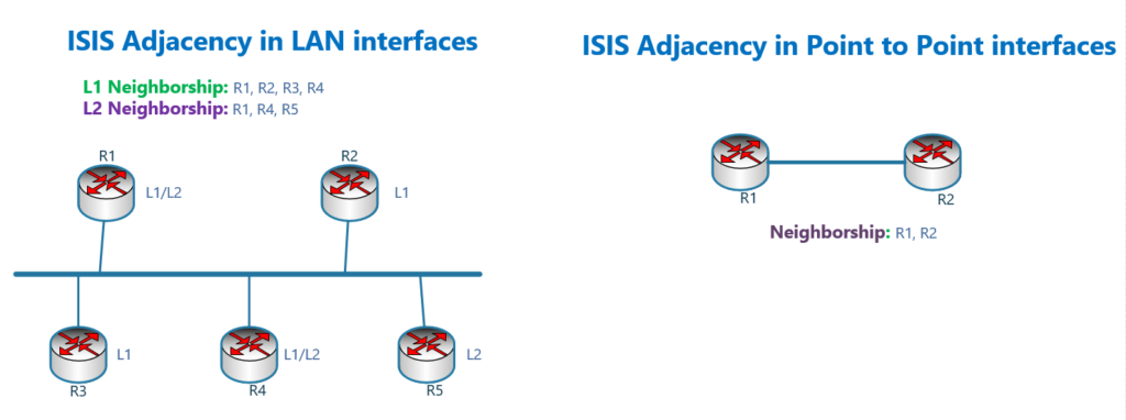 ISIS Adjacency in LAN interfaces