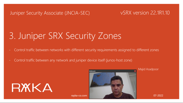 3. Juniper SRX Seccurity Zones