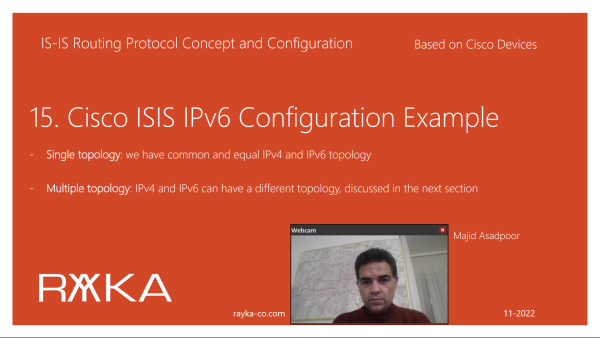 15. Cisco ISIS IPv6 Single Topology Configuration Example