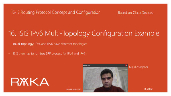 16. ISIS IPv6 Multi-Topology Configuration Example