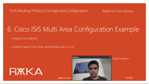 6. Cisco ISIS Multi Area Configuration Example