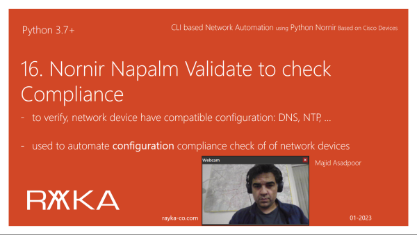 16. Nornir Napalm Validate to check Compliance