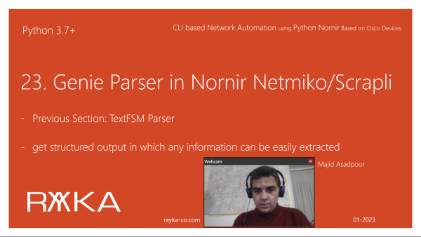 23. Cisco Genie parser in Nornir Netmiko and Scrapli