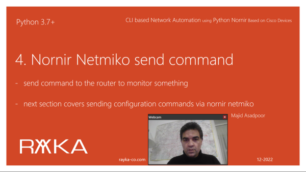4. Nornir Netmiko send command Configuration Example