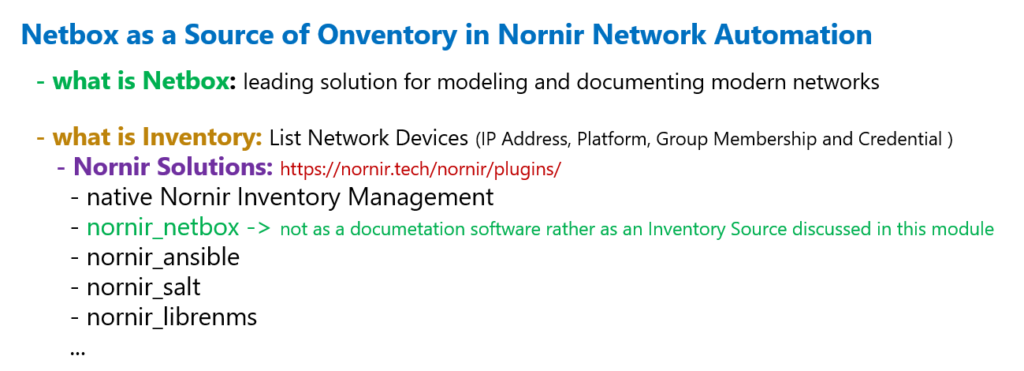 Use Netbox as a Source of Onventory in Nornir Network Automation