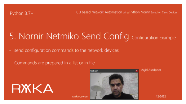 5. Nornir Netmiko Send Config Configuration Example