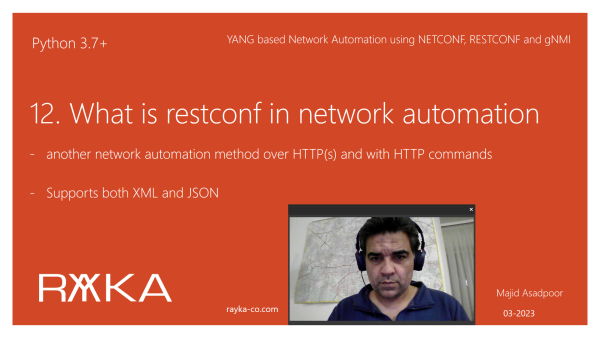12. What is restconf in network automation