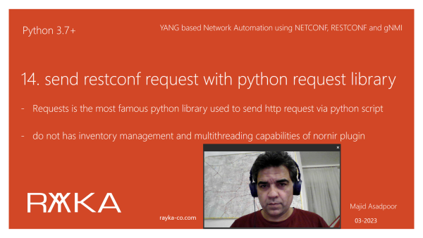 14. send restconf request with python request library