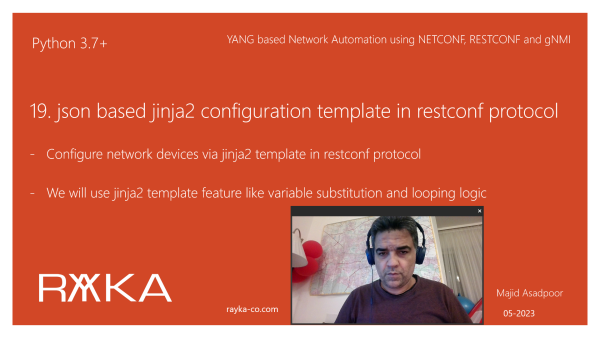 19. json based jinja2 configuration template example in restconf protocol