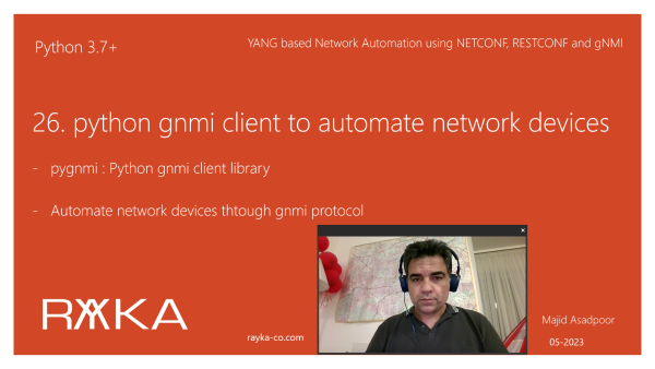 26. python gnmi client to automate network devices