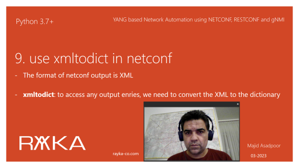 9. use xmltodict in netconf