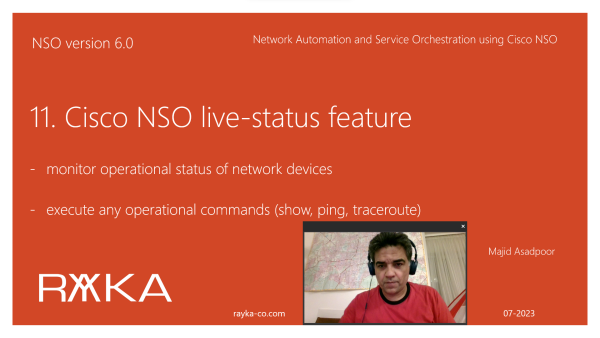 11. Cisco NSO live-status feature