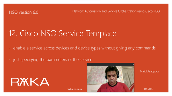 12. Cisco NSO Service Template
