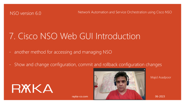 7. Cisco NSO web GUI Introduction
