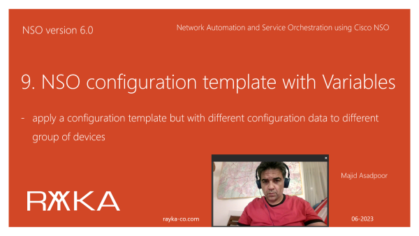 9. NSO configuration template with Variables