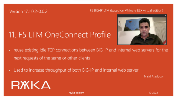 11. F5 LTM Oneconnect Profile