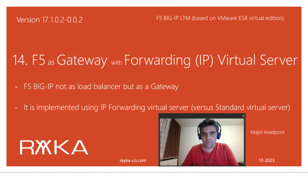 15. F5 as Gateway with IP Forwarding Virtual Server